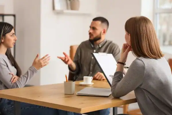 Image of couple access free mediation using family mediation voucher scheme Gosport